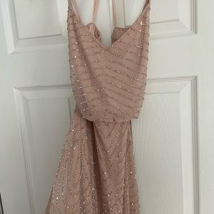 Long beaded Adrianna Papell Dress